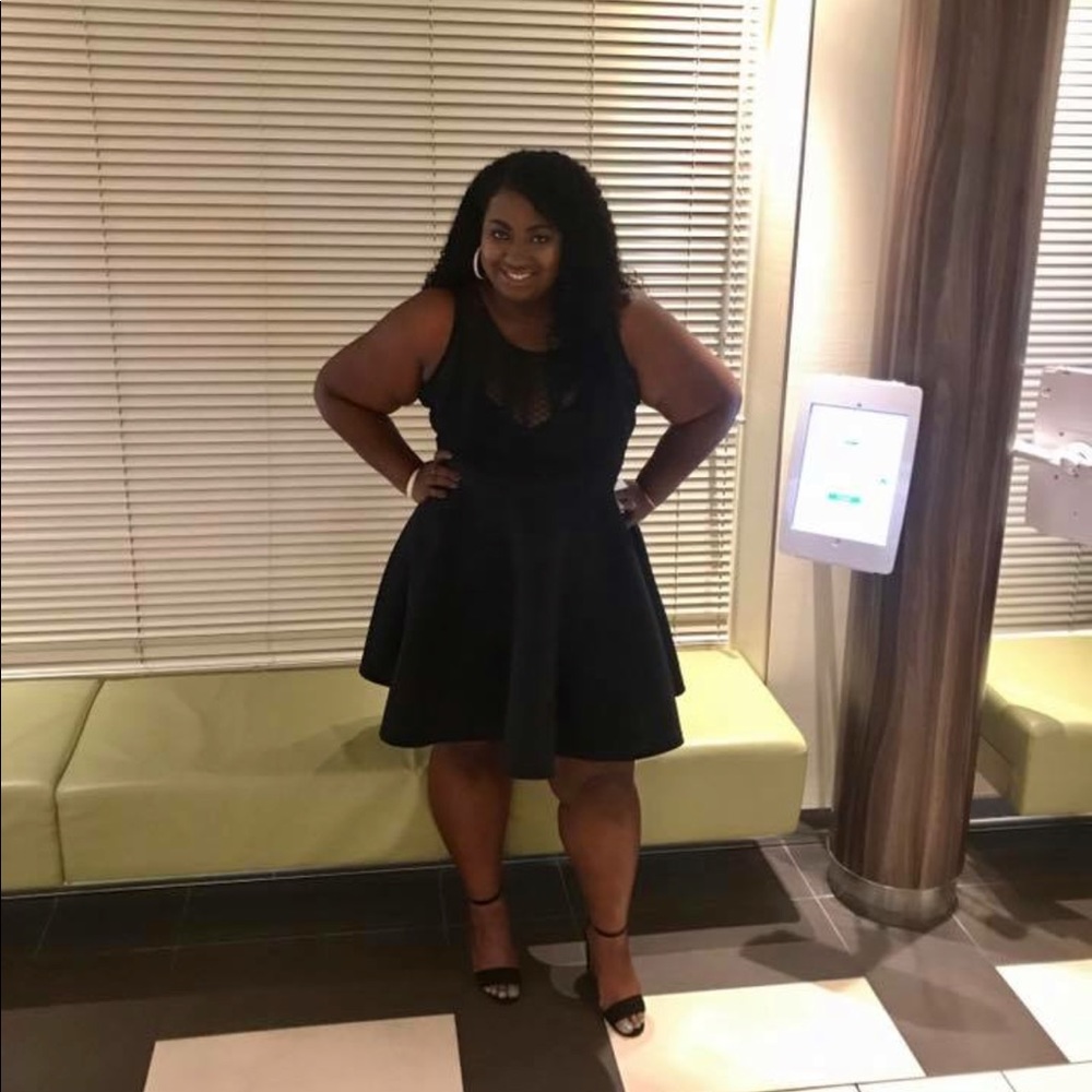 Sheer front LBD